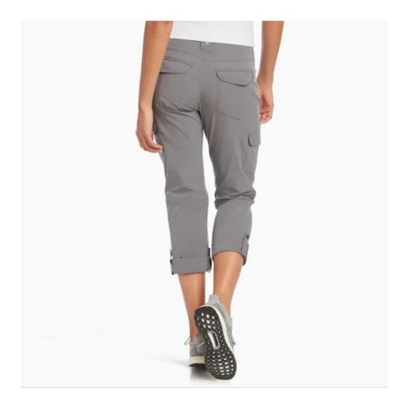 KUHL Freeflex Roll Up Gray Hiking Pants size 12 (Short) - Picture 3 of 16